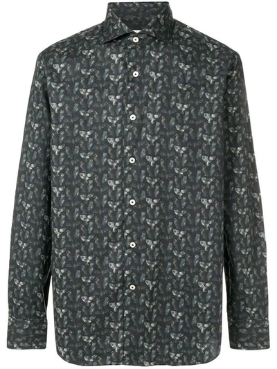 Shop Alessandro Gherardi Patterned Shirt In Black