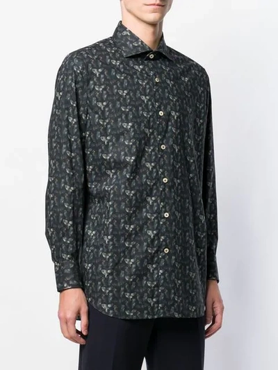 Shop Alessandro Gherardi Patterned Shirt In Black