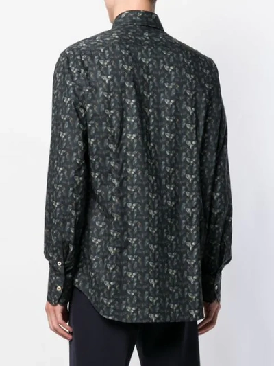 Shop Alessandro Gherardi Patterned Shirt In Black