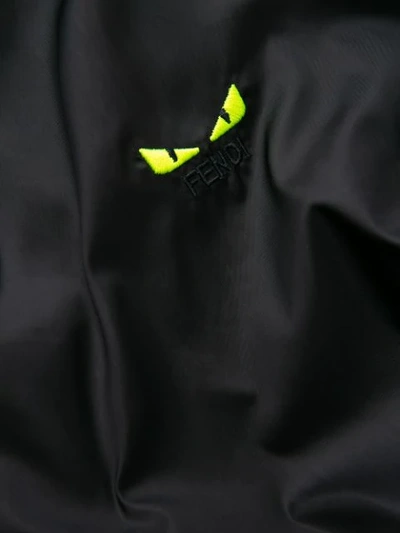 Shop Fendi Bag Bugs Zipped Jacket In Black