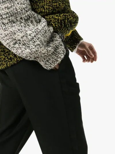 Shop Saint Laurent Tailored Tuxedo Trousers In Black