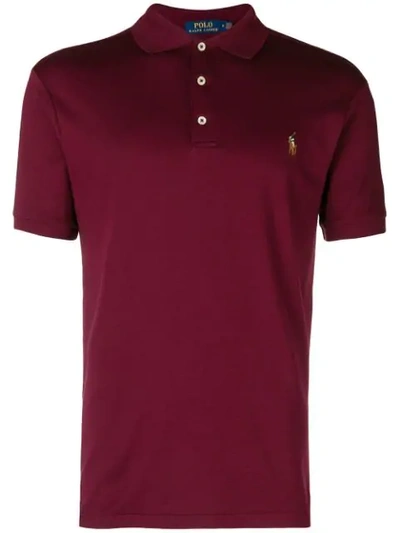 Shop Polo Ralph Lauren Piqué Polo Shirt In Red