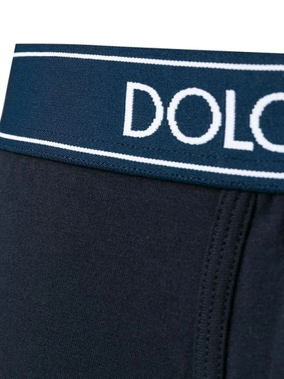 Shop Dolce & Gabbana Boxershorts Mit Logo In Blue