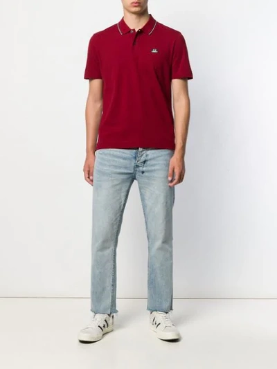 Shop C.p. Company Klassisches Poloshirt In Red