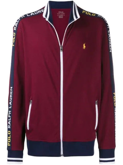 Shop Polo Ralph Lauren Logo Sports Jacket In Red