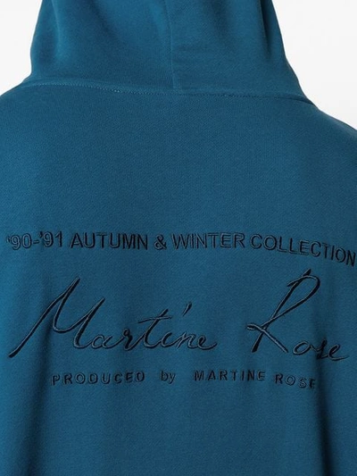 Shop Martine Rose Classic Hoodie - Blue