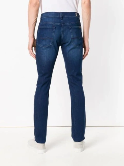 Shop 7 For All Mankind Luxe Performance Jeans In Blue