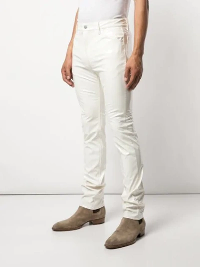 Shop Maison Margiela Slim Fit Jeans In White