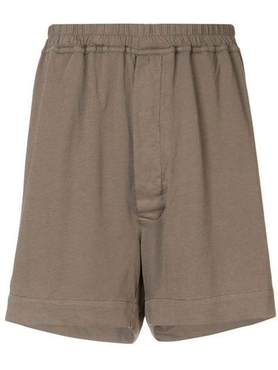 Shop Rick Owens Drkshdw Elasticated Waist Shorts - Grey
