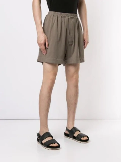 Shop Rick Owens Drkshdw Elasticated Waist Shorts - Grey