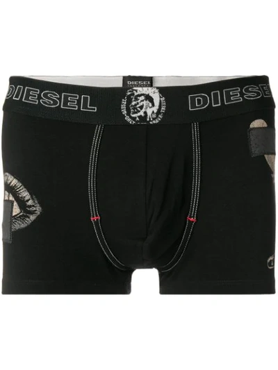 Shop Diesel Umbx-damient Boxers - Black
