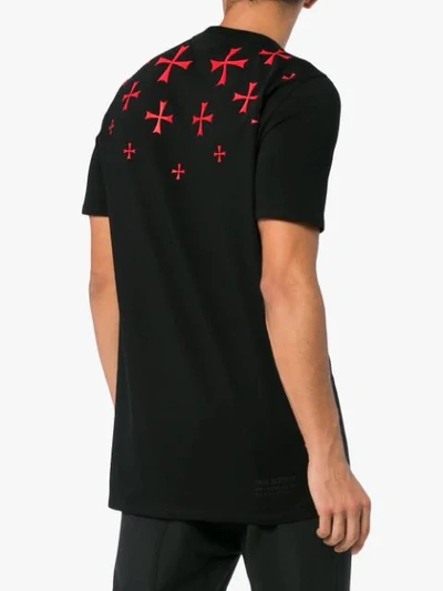 Shop Neil Barrett Cross T-shirt - Black