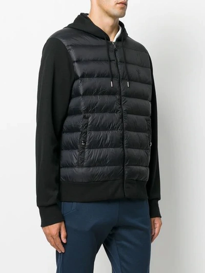 Shop Polo Ralph Lauren Padded Front Jacket In Black