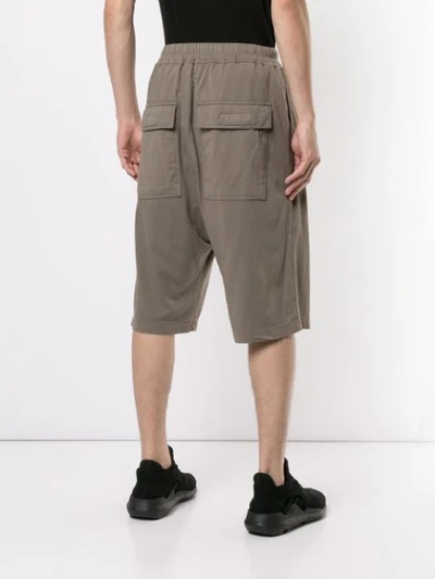 Shop Rick Owens Drkshdw Drop-crotch Shorts - Grey