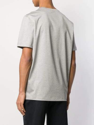 Shop Ferragamo Logo Print T-shirt In Grey