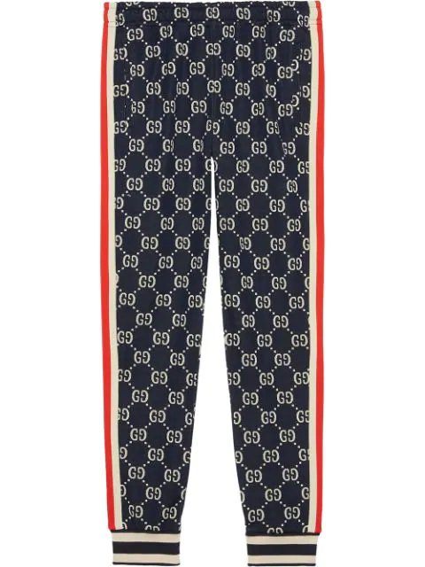 gucci track pants blue