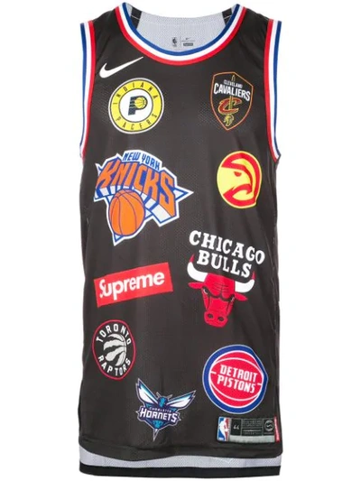 Supreme Nike/nba Teams Basketball Jersey Tank In Black