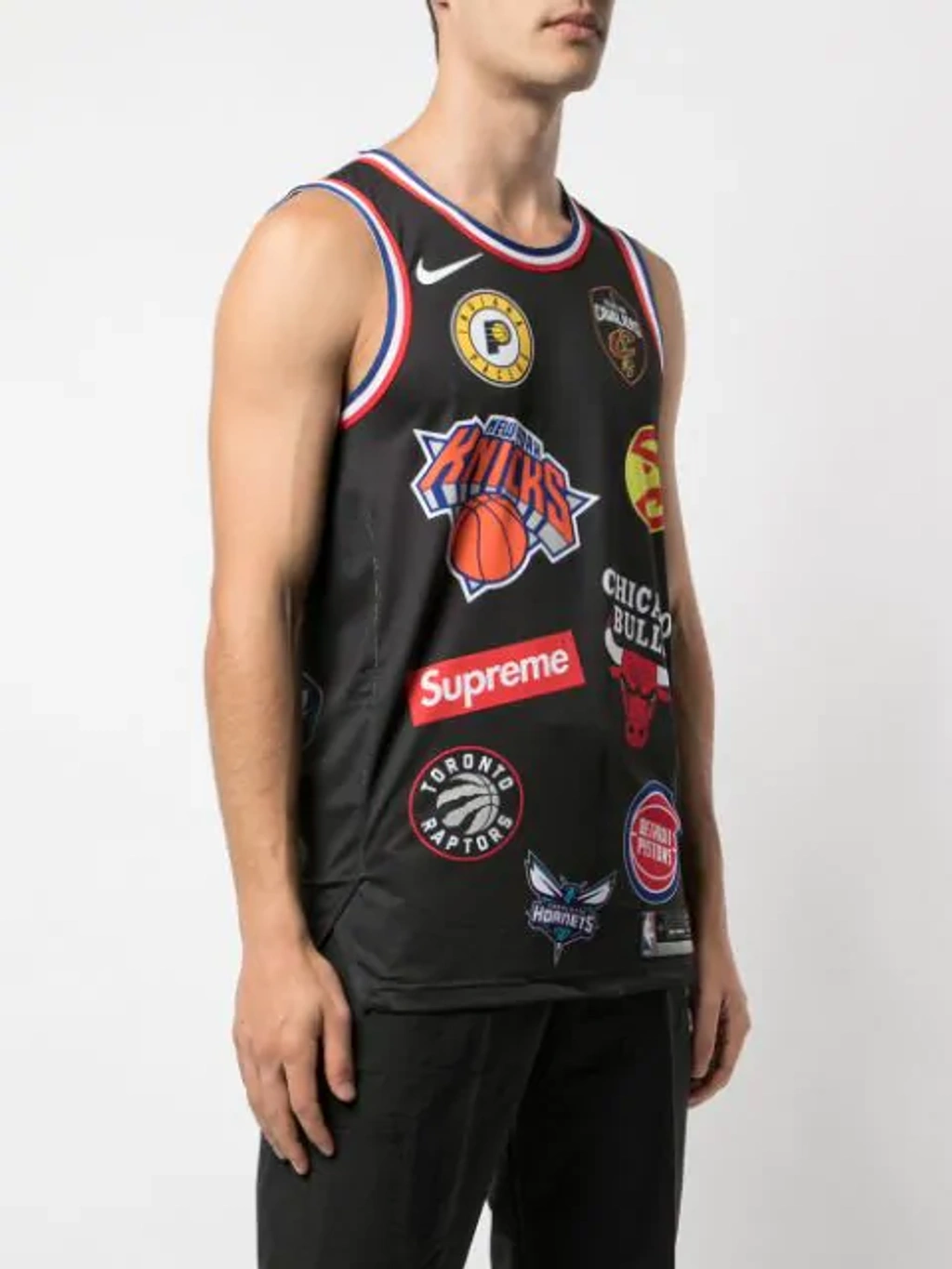 Supreme Nike/nba Teams Basketball Jersey Tank In Black