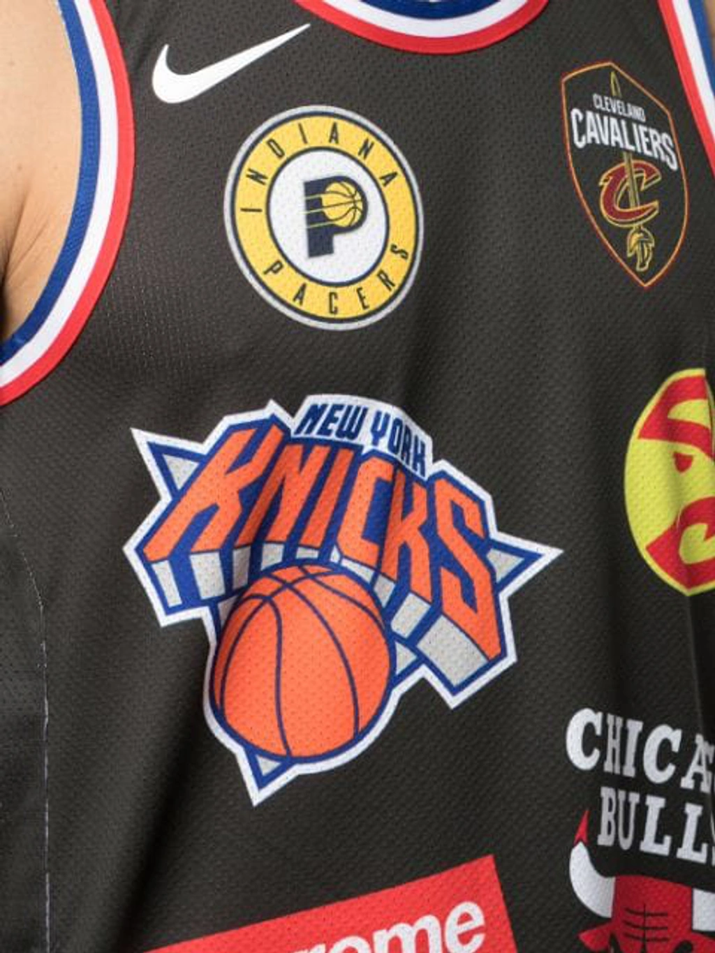 Supreme Nike/nba Teams Basketball Jersey Tank In Black