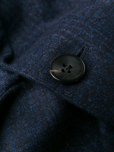 Shop Boglioli Check Print Suit Jacket In Blue