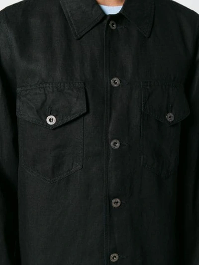 Shop Our Legacy Front Pockets Oversized Shirt - Black