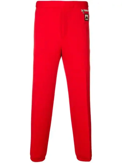 Prada Techno Jersey Track Trousers In Red | ModeSens