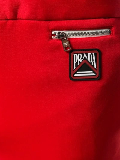 Shop Prada Tapered-jogginghose In F0011  Rosso