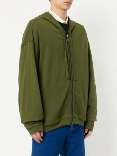 Shop Haider Ackermann Oversized Zipped In Green