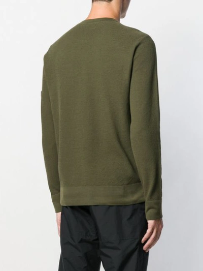 Shop Stone Island Shadow Project Gestrickter Pullover In Green
