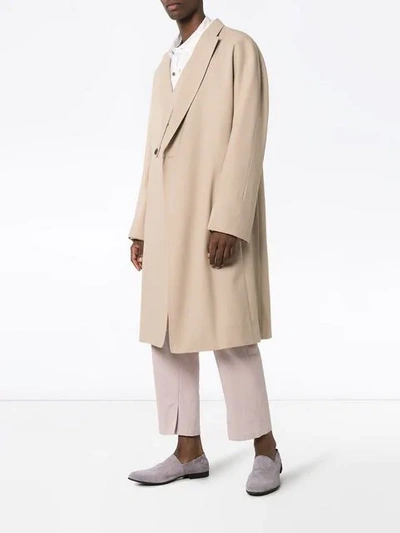 Shop Haider Ackermann Single Button Trench Coat In Neutrals