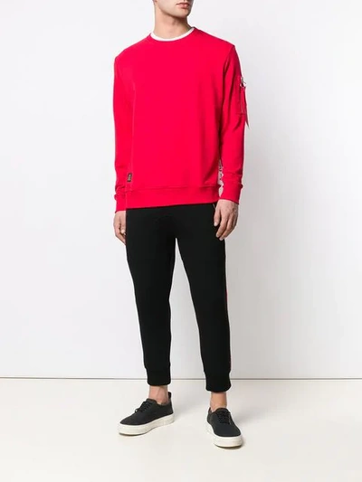 Shop Alpha Industries Remove Before Flight Jumper In Red