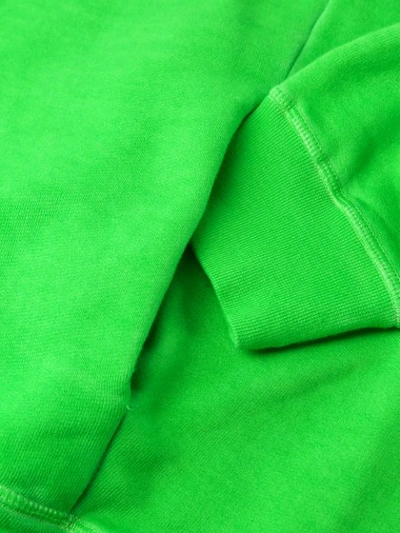 Shop Dsquared2 Logo Zipped Hoodie In Green