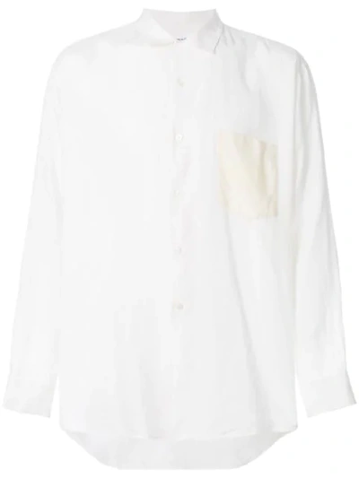 Pre-owned Comme Des Garçons Chest Pocket Shirt In White