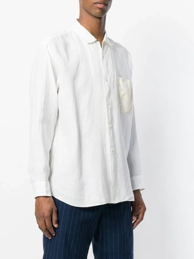 Pre-owned Comme Des Garçons Chest Pocket Shirt In White