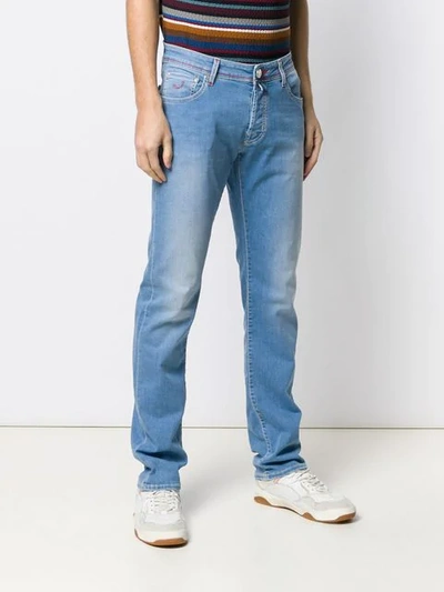 Shop Jacob Cohen Bootcut Jeans In Blue