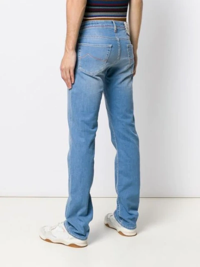 Shop Jacob Cohen Bootcut Jeans In Blue