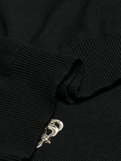 Shop Dolce & Gabbana Embellished Pullover Sweatshirt In Black