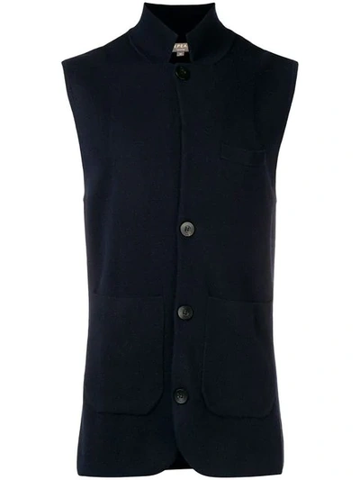 Shop N•peal Milano Waistcoat In Blue