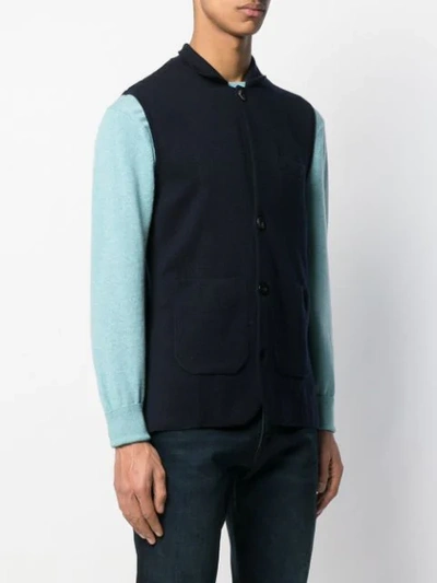 Shop N•peal Milano Waistcoat In Blue