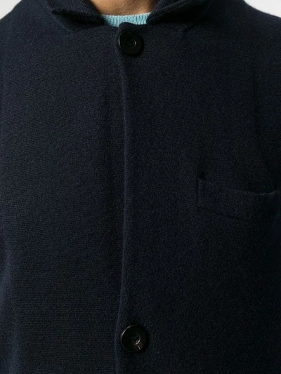 Shop N.peal Milano Waistcoat In Blue