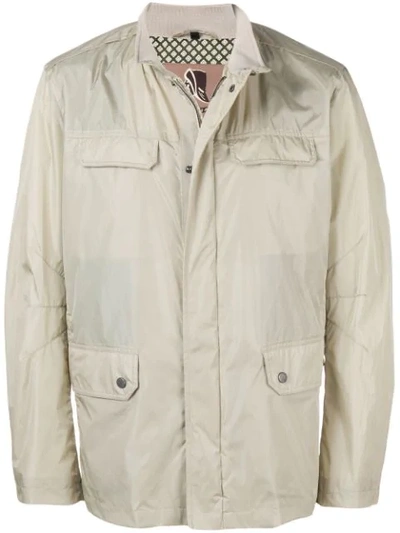 Shop Sealup Classic Fitted Jacket In Neutrals