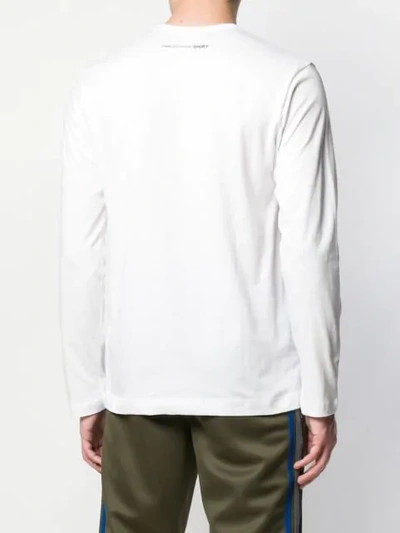 Shop Comme Des Garçons Shirt Long Sleeve T-shirt In White