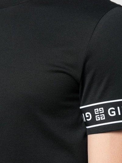 Shop Givenchy Logo Trim T In 001 Black