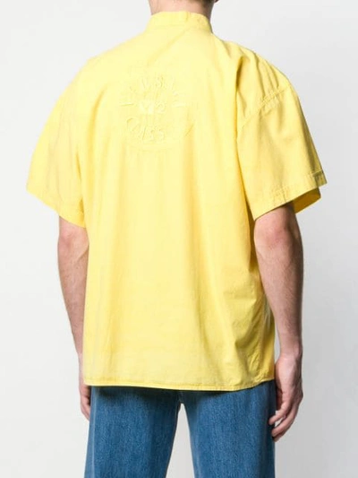 Pre-owned Versace Short-sleeve Shirt In Yellow