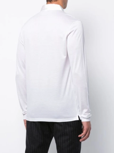Shop Lanvin Classic Polo Shirt - White