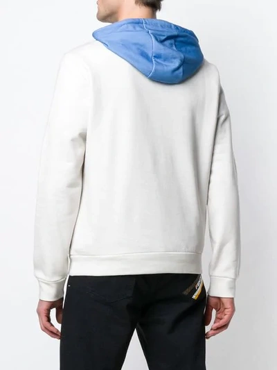 Shop Fendi Mania Hoodie In White