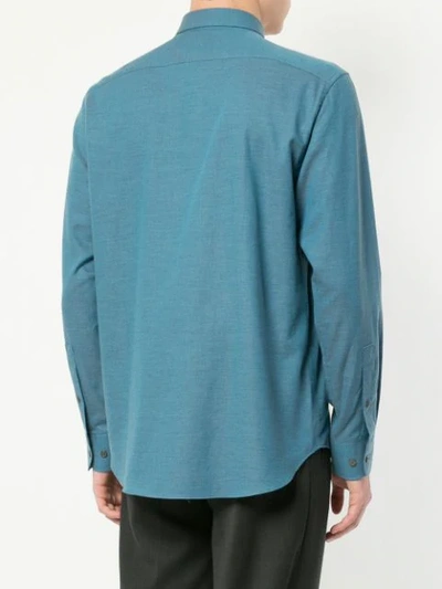 Shop D'urban Basic Plain Shirt In Blue
