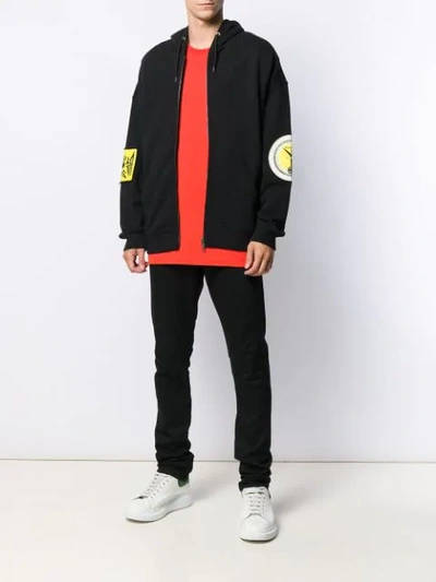 GIVENCHY LOGO PATCH HOODIE - 黑色