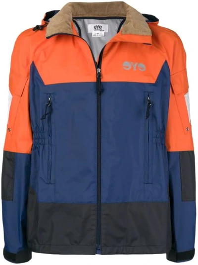 Shop Junya Watanabe Hooded Zipped Jacket In Blue