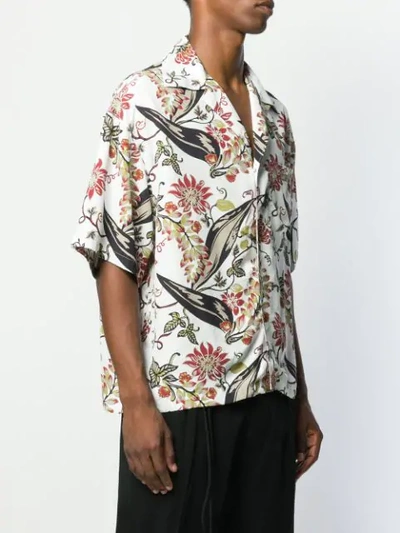 PRADA GRAPHIC PRINT SHIRT - 白色